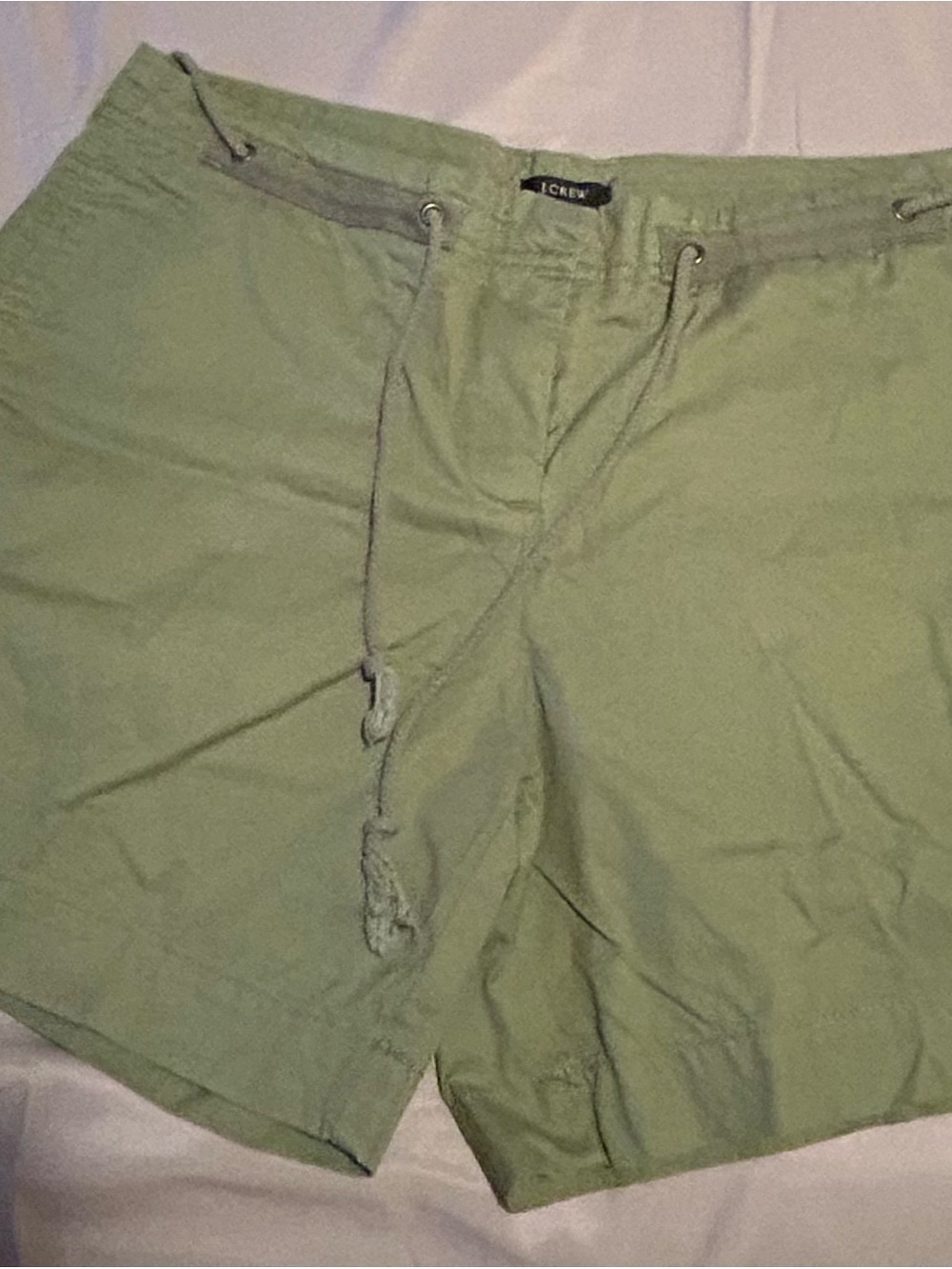 J. Crew Men's Light Olive Drawstring Athletic Shorts